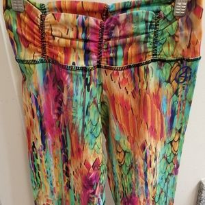 Peacock low waist Brazilian leggings